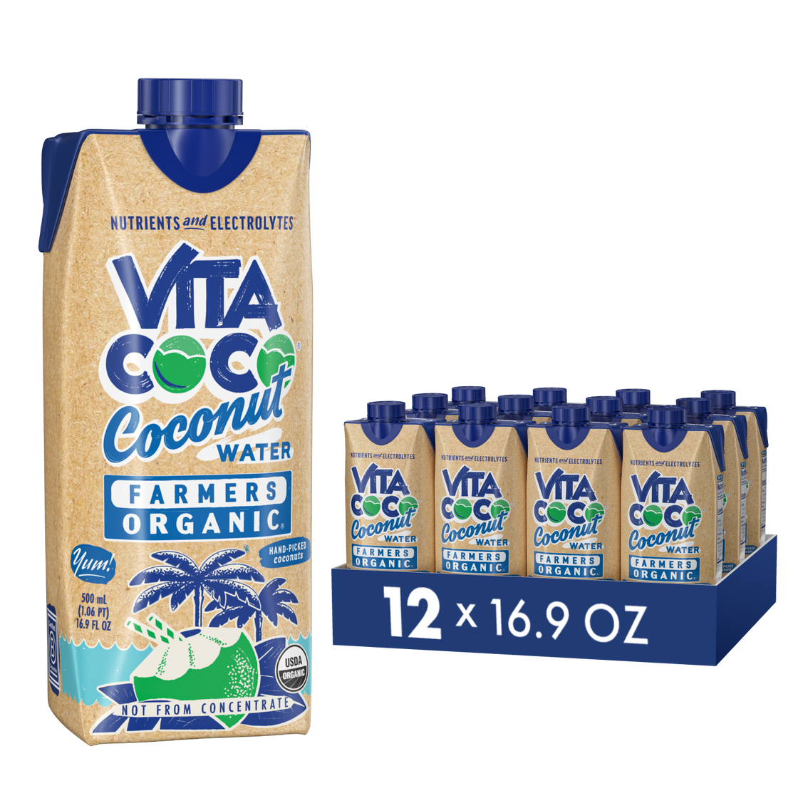 Wholesale: Vita Coco, Farmers Organic 16.9oz