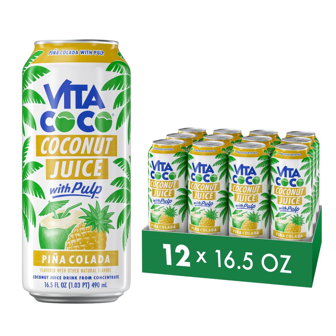 Wholesale: Coconut Juice, Piña Colada 16.5oz