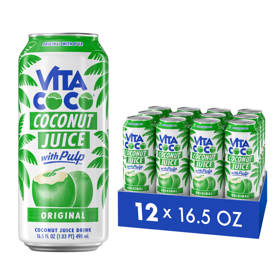 Wholesale: Coconut Juice, Pulp 16.5oz