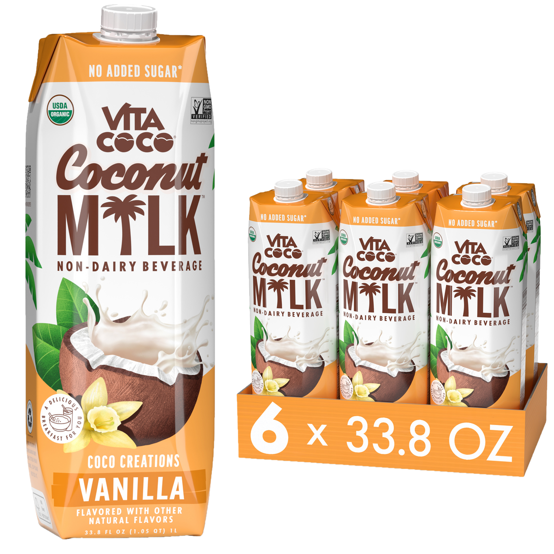 Wholesale: Vita Coco Coconut Milk, Vanilla 33.8oz