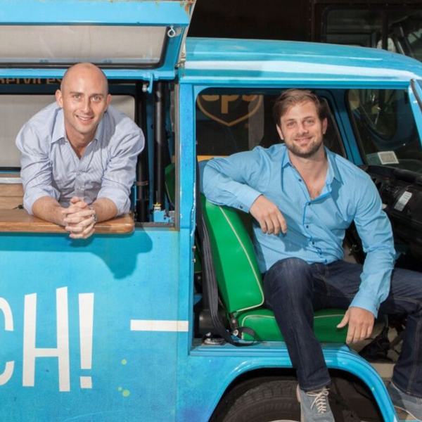 Vita CoCo founders sitting in a truck