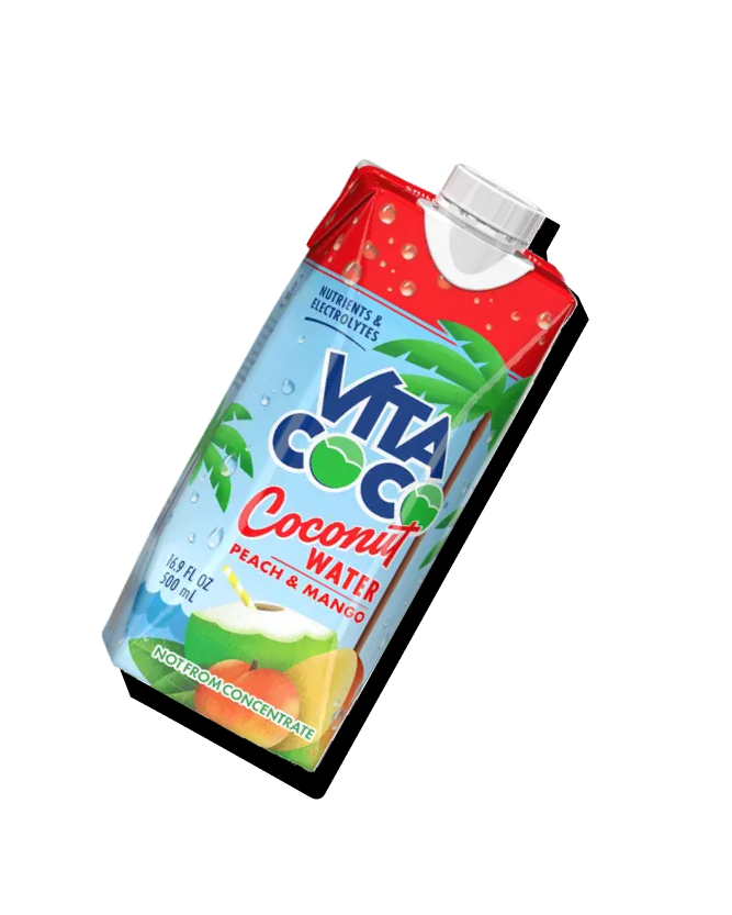 Vita Coco Peach and Mango Coconut Water 500ml Tetra