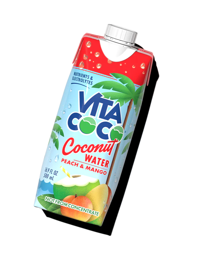 Vita Coco Peach and Mango Coconut Water 500ml Tetra