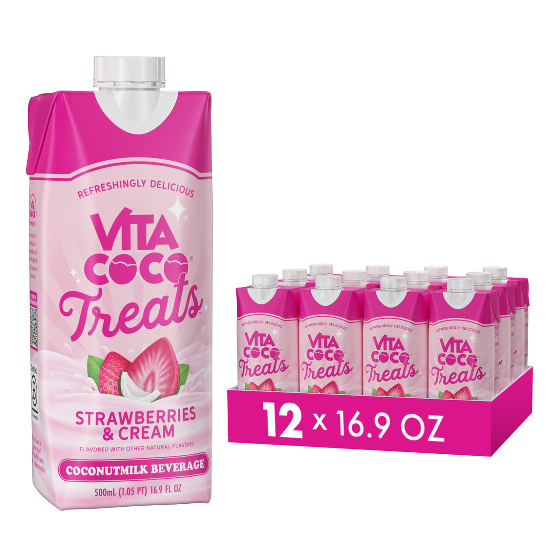 Wholesale: Vita Coco, Treats Strawberries and Creme (Carton)