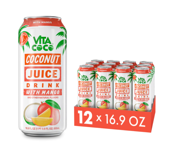 Wholesale: Coconut Juice, Mango 16.9oz