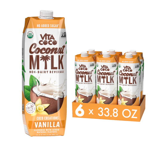 Wholesale: Vita Coco Coconut Milk, Vanilla 33.8oz